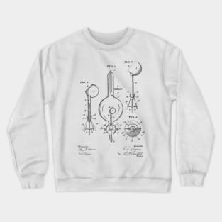 Vacuum Tube Vintage Patent Hand Drawing Crewneck Sweatshirt